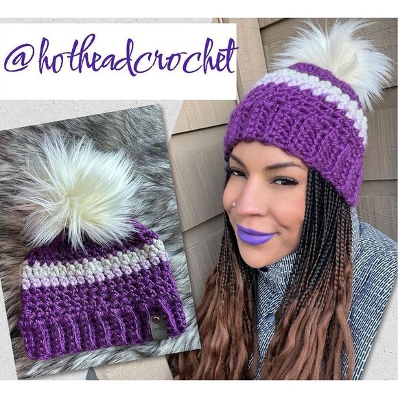 Handmade Crochet Beanie - Picture 2 of 2